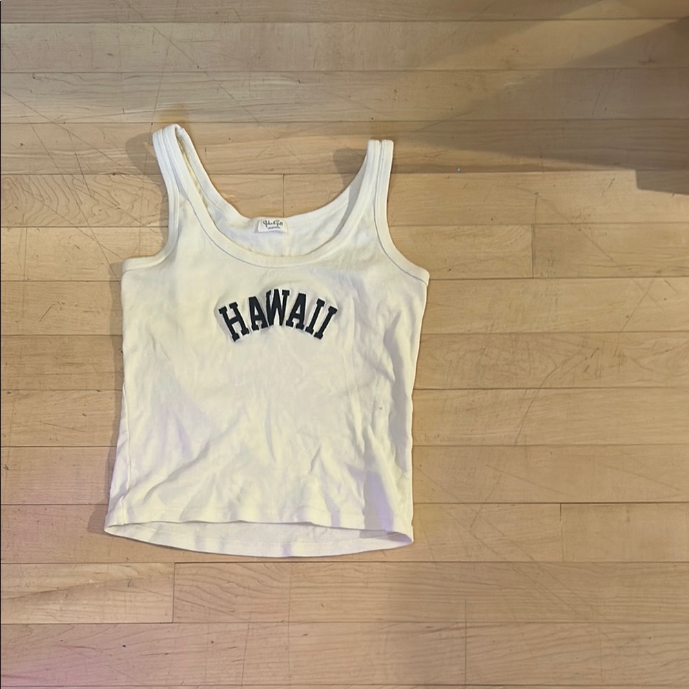 White Hawaii brandy Tank Top